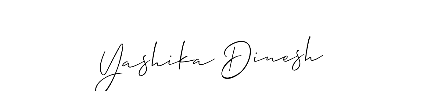 Also You can easily find your signature by using the search form. We will create Yashika Dinesh name handwritten signature images for you free of cost using Allison_Script sign style. Yashika Dinesh signature style 2 images and pictures png