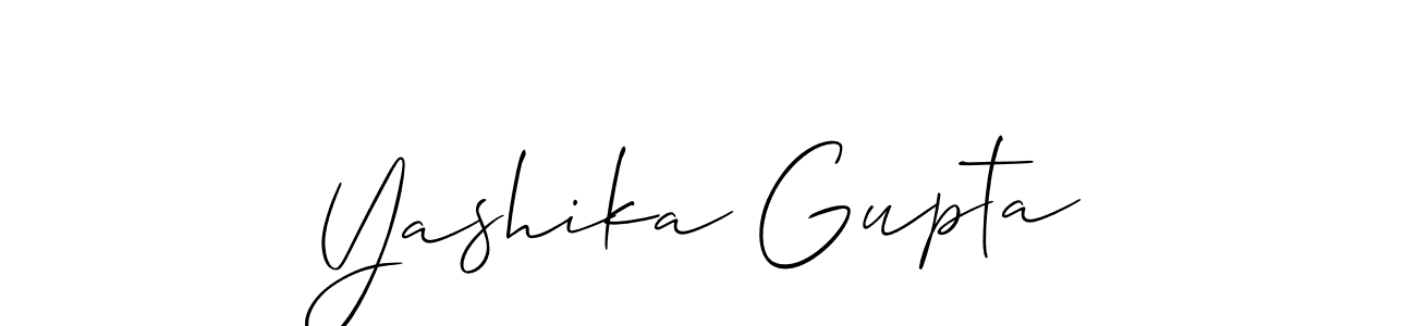 How to Draw Yashika Gupta signature style? Allison_Script is a latest design signature styles for name Yashika Gupta. Yashika Gupta signature style 2 images and pictures png