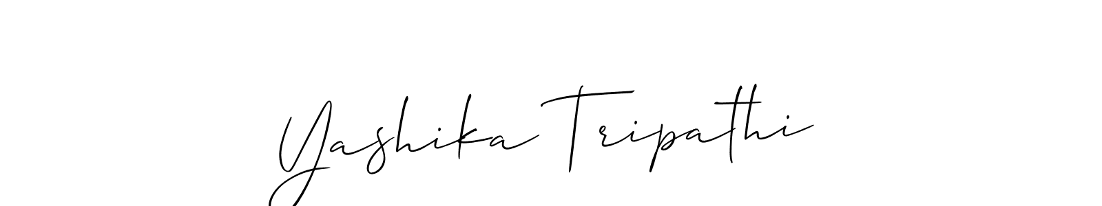 Design your own signature with our free online signature maker. With this signature software, you can create a handwritten (Allison_Script) signature for name Yashika Tripathi. Yashika Tripathi signature style 2 images and pictures png