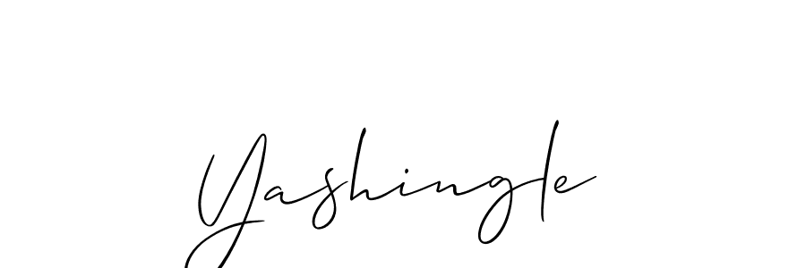 How to make Yashingle name signature. Use Allison_Script style for creating short signs online. This is the latest handwritten sign. Yashingle signature style 2 images and pictures png