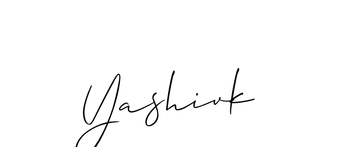 How to make Yashivk signature? Allison_Script is a professional autograph style. Create handwritten signature for Yashivk name. Yashivk signature style 2 images and pictures png