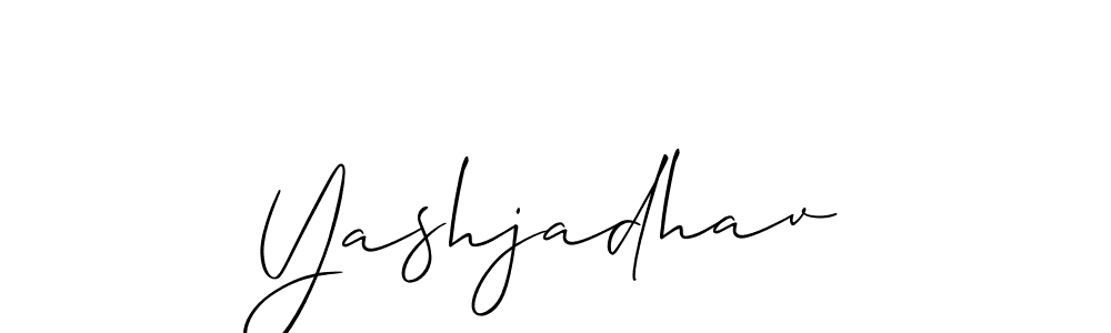 Create a beautiful signature design for name Yashjadhav. With this signature (Allison_Script) fonts, you can make a handwritten signature for free. Yashjadhav signature style 2 images and pictures png