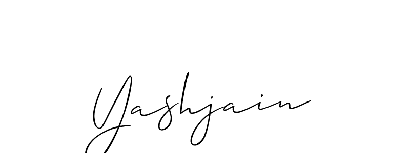 Also we have Yashjain name is the best signature style. Create professional handwritten signature collection using Allison_Script autograph style. Yashjain signature style 2 images and pictures png