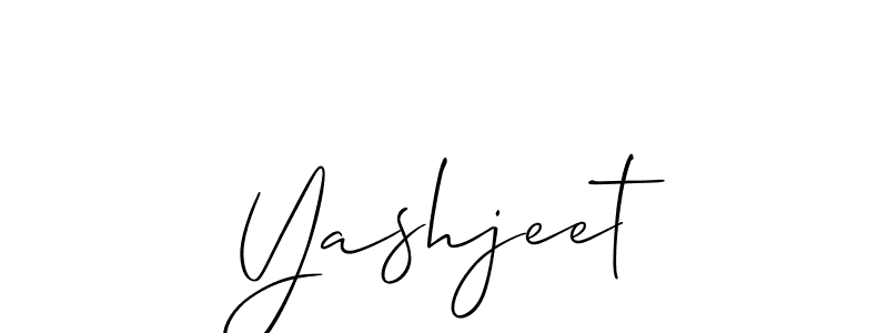 How to make Yashjeet signature? Allison_Script is a professional autograph style. Create handwritten signature for Yashjeet name. Yashjeet signature style 2 images and pictures png