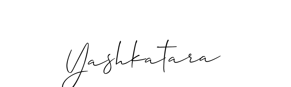 Also we have Yashkatara name is the best signature style. Create professional handwritten signature collection using Allison_Script autograph style. Yashkatara signature style 2 images and pictures png