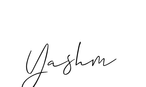 How to Draw Yashm signature style? Allison_Script is a latest design signature styles for name Yashm. Yashm signature style 2 images and pictures png