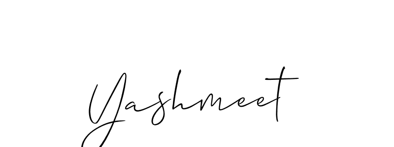 Allison_Script is a professional signature style that is perfect for those who want to add a touch of class to their signature. It is also a great choice for those who want to make their signature more unique. Get Yashmeet name to fancy signature for free. Yashmeet signature style 2 images and pictures png