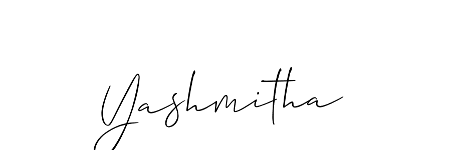 Make a beautiful signature design for name Yashmitha. With this signature (Allison_Script) style, you can create a handwritten signature for free. Yashmitha signature style 2 images and pictures png