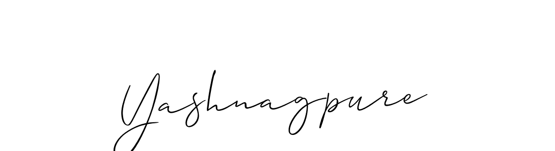 Allison_Script is a professional signature style that is perfect for those who want to add a touch of class to their signature. It is also a great choice for those who want to make their signature more unique. Get Yashnagpure name to fancy signature for free. Yashnagpure signature style 2 images and pictures png