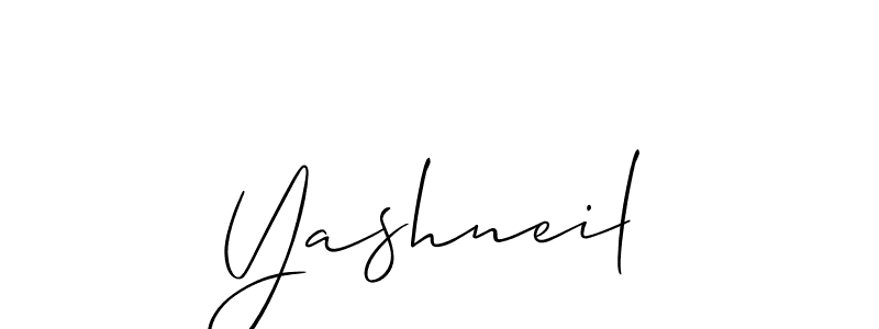 Also You can easily find your signature by using the search form. We will create Yashneil name handwritten signature images for you free of cost using Allison_Script sign style. Yashneil signature style 2 images and pictures png