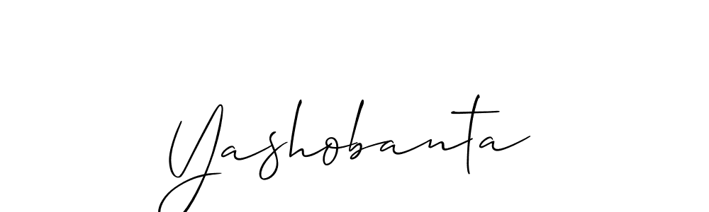 The best way (Allison_Script) to make a short signature is to pick only two or three words in your name. The name Yashobanta include a total of six letters. For converting this name. Yashobanta signature style 2 images and pictures png