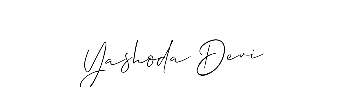 Similarly Allison_Script is the best handwritten signature design. Signature creator online .You can use it as an online autograph creator for name Yashoda Devi. Yashoda Devi signature style 2 images and pictures png