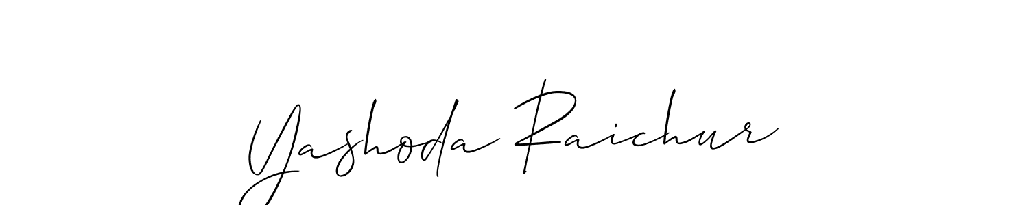 Make a beautiful signature design for name Yashoda Raichur. Use this online signature maker to create a handwritten signature for free. Yashoda Raichur signature style 2 images and pictures png
