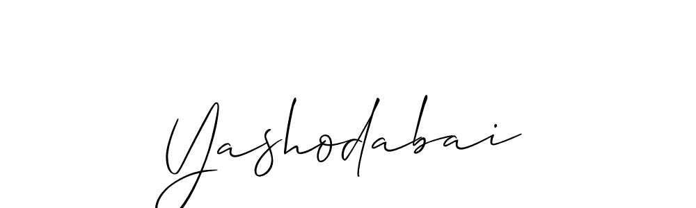 Once you've used our free online signature maker to create your best signature Allison_Script style, it's time to enjoy all of the benefits that Yashodabai name signing documents. Yashodabai signature style 2 images and pictures png