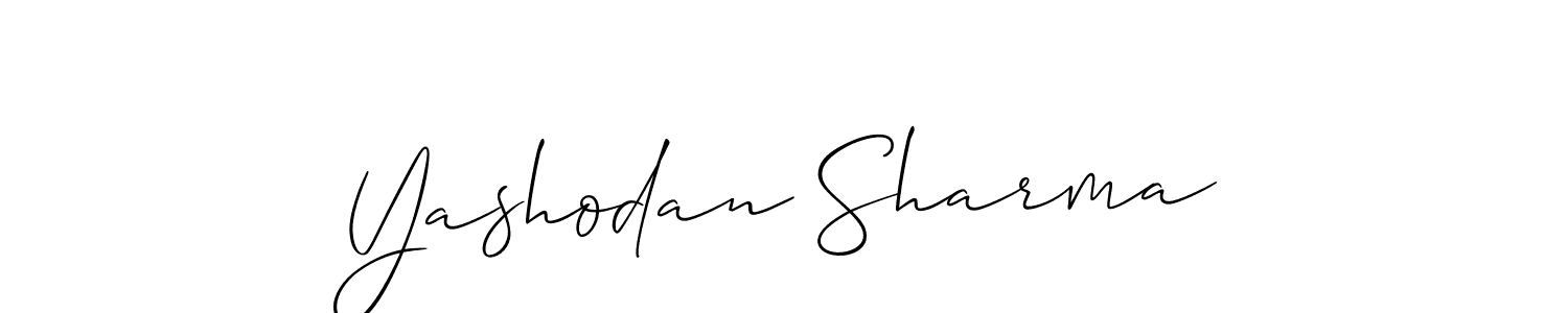 if you are searching for the best signature style for your name Yashodan Sharma. so please give up your signature search. here we have designed multiple signature styles  using Allison_Script. Yashodan Sharma signature style 2 images and pictures png
