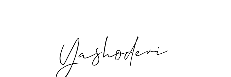 if you are searching for the best signature style for your name Yashodevi. so please give up your signature search. here we have designed multiple signature styles  using Allison_Script. Yashodevi signature style 2 images and pictures png