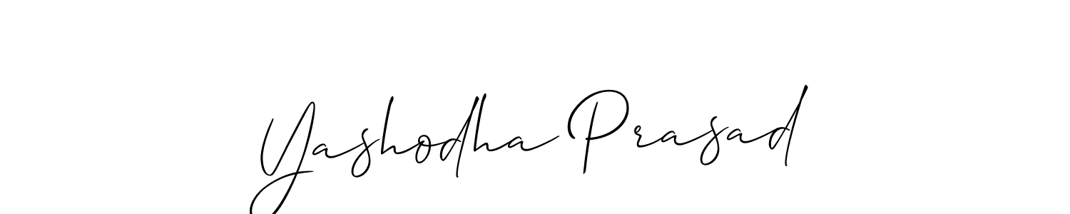 How to make Yashodha Prasad name signature. Use Allison_Script style for creating short signs online. This is the latest handwritten sign. Yashodha Prasad signature style 2 images and pictures png