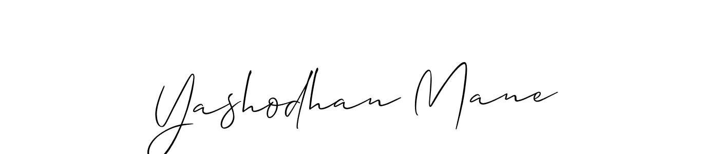 Also we have Yashodhan Mane name is the best signature style. Create professional handwritten signature collection using Allison_Script autograph style. Yashodhan Mane signature style 2 images and pictures png