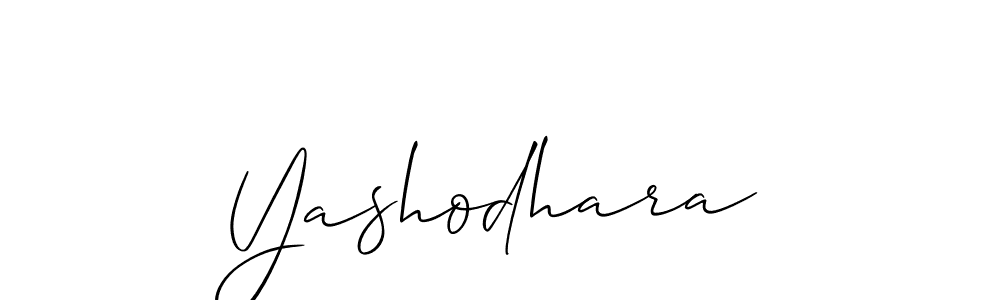 It looks lik you need a new signature style for name Yashodhara. Design unique handwritten (Allison_Script) signature with our free signature maker in just a few clicks. Yashodhara signature style 2 images and pictures png