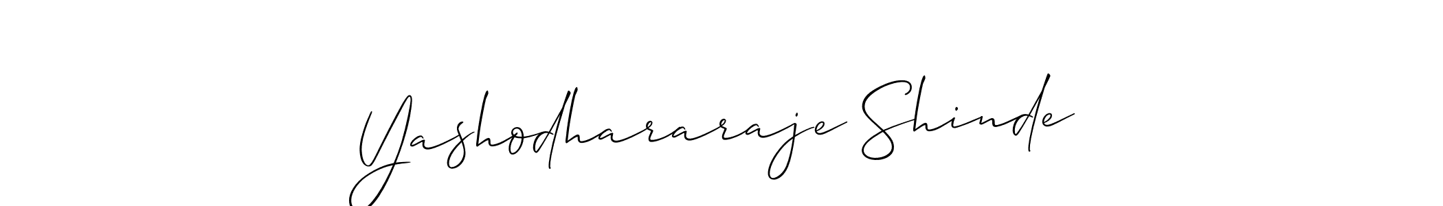 It looks lik you need a new signature style for name Yashodhararaje Shinde. Design unique handwritten (Allison_Script) signature with our free signature maker in just a few clicks. Yashodhararaje Shinde signature style 2 images and pictures png