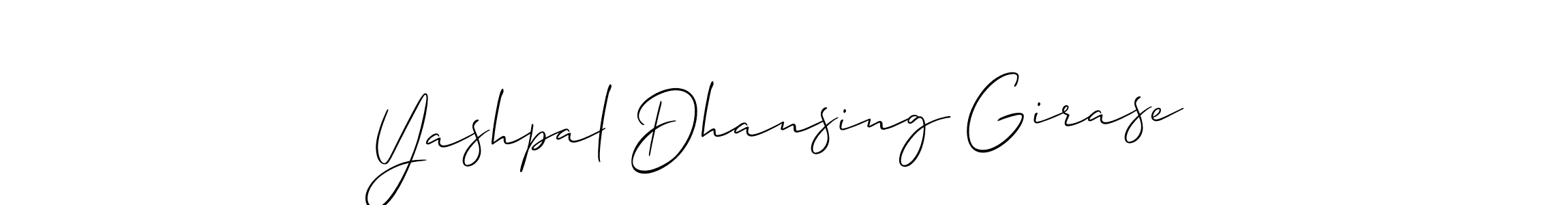 How to Draw Yashpal Dhansing Girase signature style? Allison_Script is a latest design signature styles for name Yashpal Dhansing Girase. Yashpal Dhansing Girase signature style 2 images and pictures png