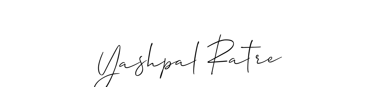 Also we have Yashpal Ratre name is the best signature style. Create professional handwritten signature collection using Allison_Script autograph style. Yashpal Ratre signature style 2 images and pictures png