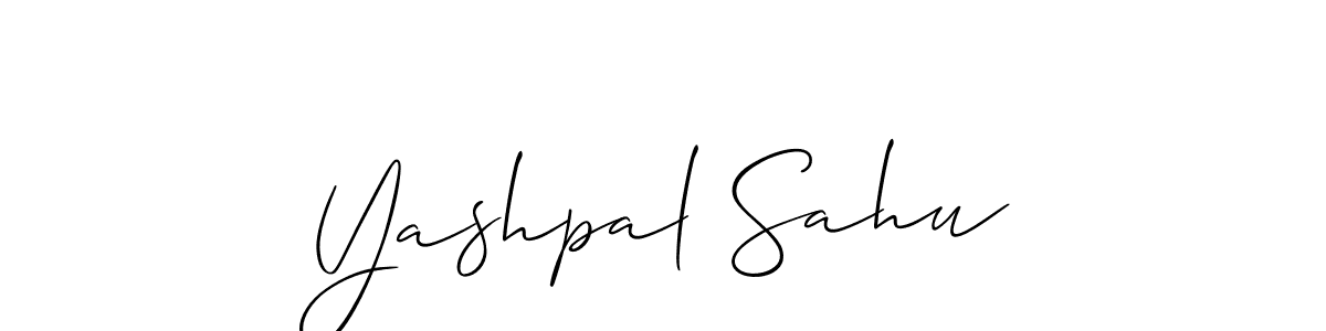 How to make Yashpal Sahu signature? Allison_Script is a professional autograph style. Create handwritten signature for Yashpal Sahu name. Yashpal Sahu signature style 2 images and pictures png