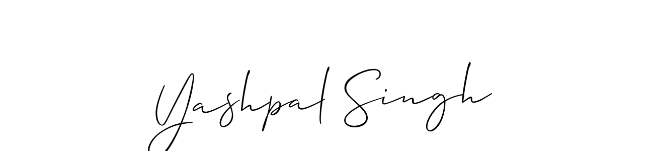 Use a signature maker to create a handwritten signature online. With this signature software, you can design (Allison_Script) your own signature for name Yashpal Singh. Yashpal Singh signature style 2 images and pictures png