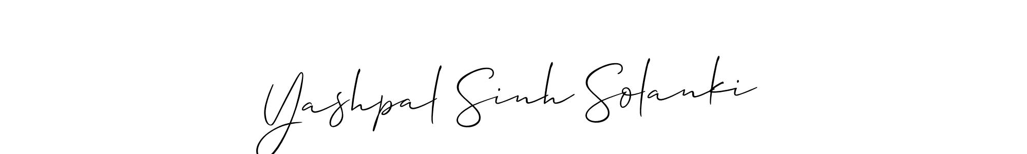 It looks lik you need a new signature style for name Yashpal Sinh Solanki. Design unique handwritten (Allison_Script) signature with our free signature maker in just a few clicks. Yashpal Sinh Solanki signature style 2 images and pictures png