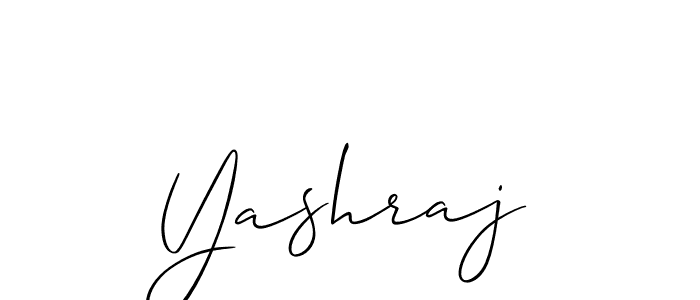 How to make Yashraj signature? Allison_Script is a professional autograph style. Create handwritten signature for Yashraj name. Yashraj signature style 2 images and pictures png