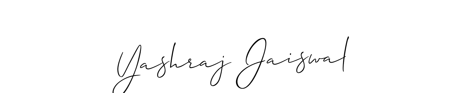 Make a short Yashraj Jaiswal signature style. Manage your documents anywhere anytime using Allison_Script. Create and add eSignatures, submit forms, share and send files easily. Yashraj Jaiswal signature style 2 images and pictures png