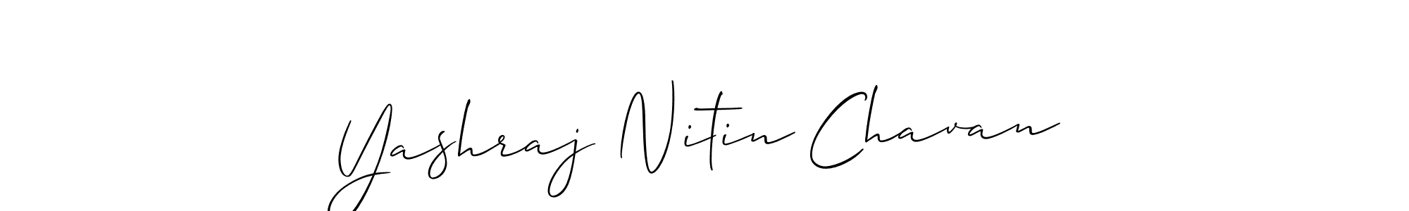 This is the best signature style for the Yashraj Nitin Chavan name. Also you like these signature font (Allison_Script). Mix name signature. Yashraj Nitin Chavan signature style 2 images and pictures png