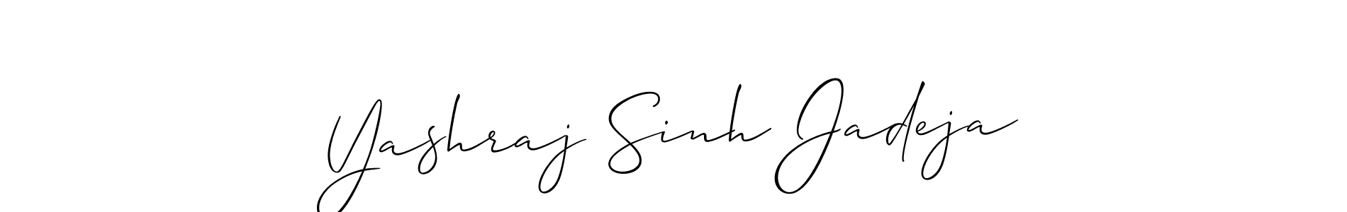 Design your own signature with our free online signature maker. With this signature software, you can create a handwritten (Allison_Script) signature for name Yashraj Sinh Jadeja. Yashraj Sinh Jadeja signature style 2 images and pictures png