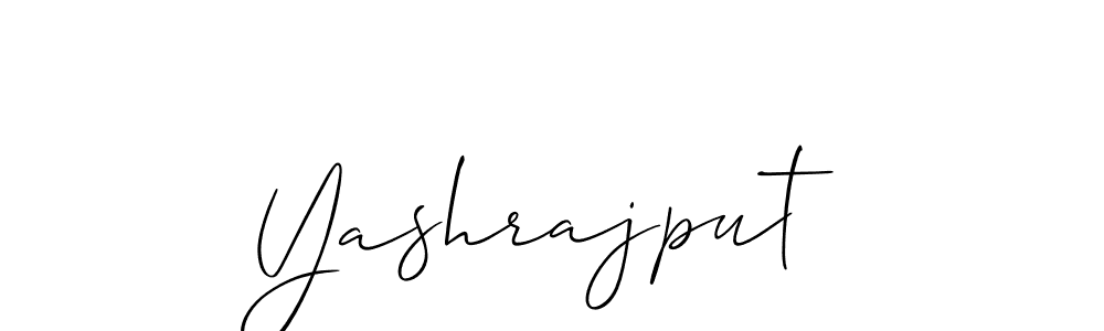 Design your own signature with our free online signature maker. With this signature software, you can create a handwritten (Allison_Script) signature for name Yashrajput. Yashrajput signature style 2 images and pictures png
