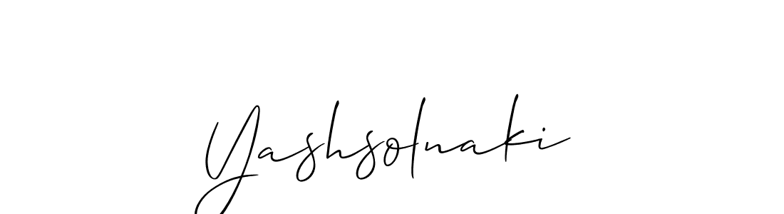 Yashsolnaki stylish signature style. Best Handwritten Sign (Allison_Script) for my name. Handwritten Signature Collection Ideas for my name Yashsolnaki. Yashsolnaki signature style 2 images and pictures png