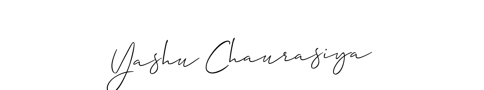 This is the best signature style for the Yashu Chaurasiya name. Also you like these signature font (Allison_Script). Mix name signature. Yashu Chaurasiya signature style 2 images and pictures png