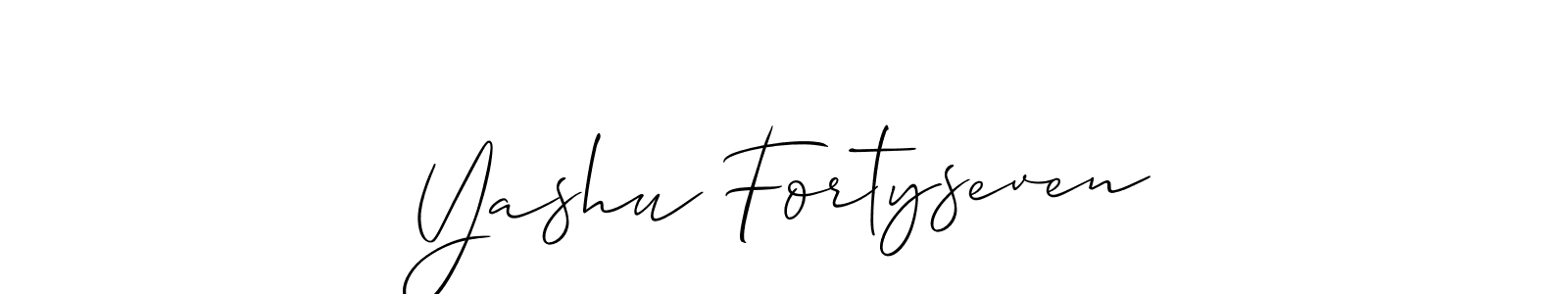 Here are the top 10 professional signature styles for the name Yashu Fortyseven. These are the best autograph styles you can use for your name. Yashu Fortyseven signature style 2 images and pictures png