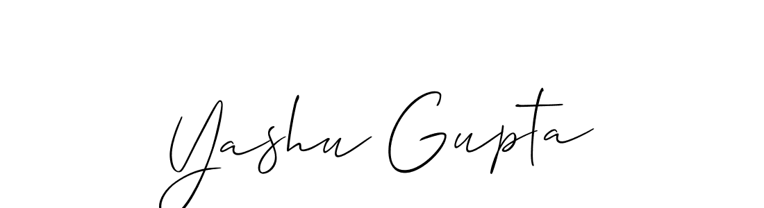 Make a beautiful signature design for name Yashu Gupta. Use this online signature maker to create a handwritten signature for free. Yashu Gupta signature style 2 images and pictures png
