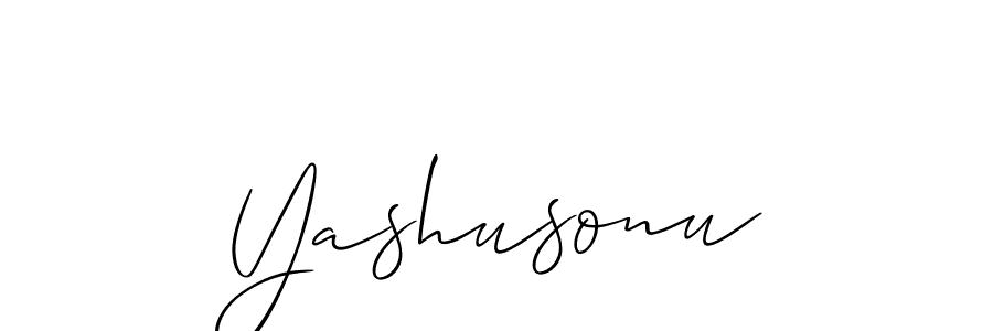 Allison_Script is a professional signature style that is perfect for those who want to add a touch of class to their signature. It is also a great choice for those who want to make their signature more unique. Get Yashusonu name to fancy signature for free. Yashusonu signature style 2 images and pictures png