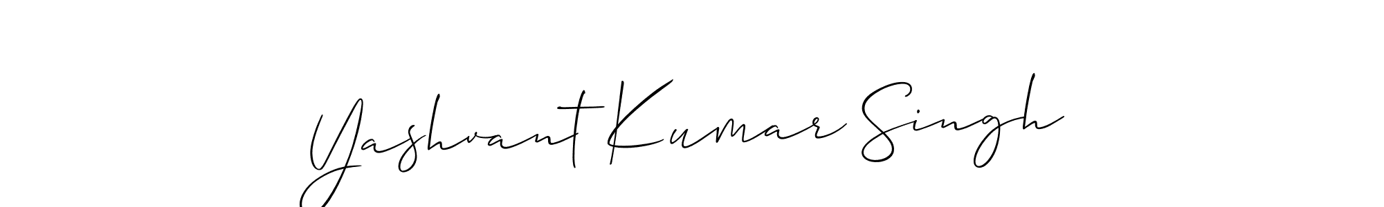 You should practise on your own different ways (Allison_Script) to write your name (Yashvant Kumar Singh) in signature. don't let someone else do it for you. Yashvant Kumar Singh signature style 2 images and pictures png