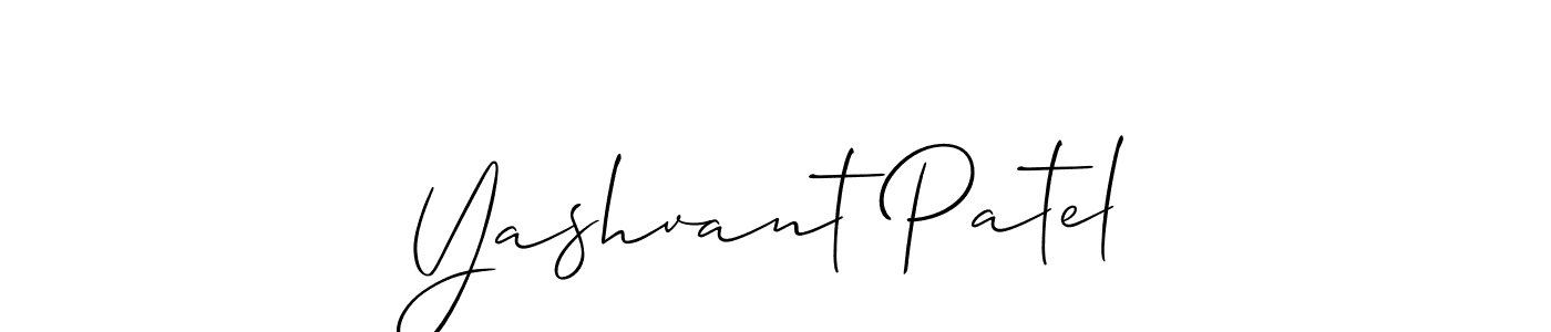 Yashvant Patel stylish signature style. Best Handwritten Sign (Allison_Script) for my name. Handwritten Signature Collection Ideas for my name Yashvant Patel. Yashvant Patel signature style 2 images and pictures png