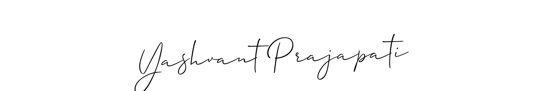 The best way (Allison_Script) to make a short signature is to pick only two or three words in your name. The name Yashvant Prajapati include a total of six letters. For converting this name. Yashvant Prajapati signature style 2 images and pictures png