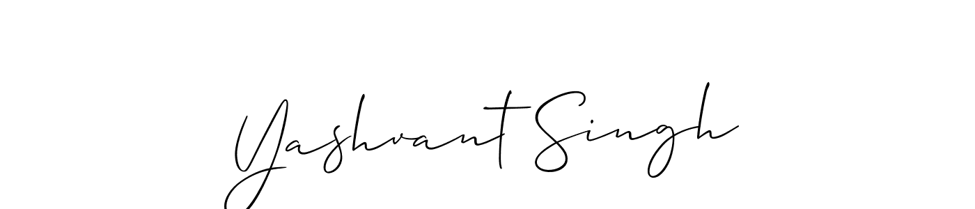 Make a beautiful signature design for name Yashvant Singh. With this signature (Allison_Script) style, you can create a handwritten signature for free. Yashvant Singh signature style 2 images and pictures png