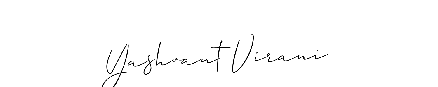 This is the best signature style for the Yashvant Virani name. Also you like these signature font (Allison_Script). Mix name signature. Yashvant Virani signature style 2 images and pictures png