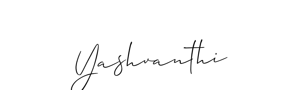 How to make Yashvanthi name signature. Use Allison_Script style for creating short signs online. This is the latest handwritten sign. Yashvanthi signature style 2 images and pictures png