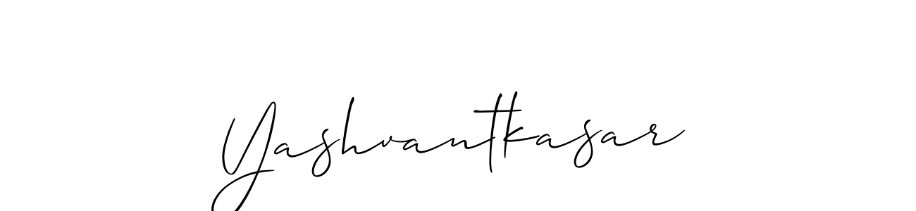 Make a beautiful signature design for name Yashvantkasar. With this signature (Allison_Script) style, you can create a handwritten signature for free. Yashvantkasar signature style 2 images and pictures png