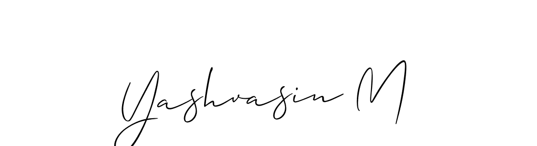 The best way (Allison_Script) to make a short signature is to pick only two or three words in your name. The name Yashvasin M include a total of six letters. For converting this name. Yashvasin M signature style 2 images and pictures png