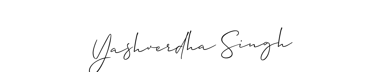 You should practise on your own different ways (Allison_Script) to write your name (Yashverdha Singh) in signature. don't let someone else do it for you. Yashverdha Singh signature style 2 images and pictures png