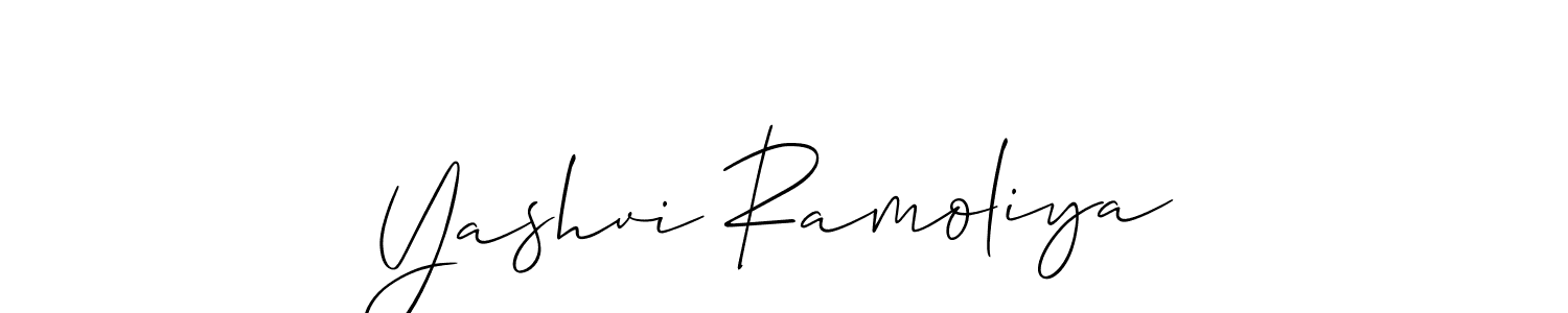 Also You can easily find your signature by using the search form. We will create Yashvi Ramoliya name handwritten signature images for you free of cost using Allison_Script sign style. Yashvi Ramoliya signature style 2 images and pictures png