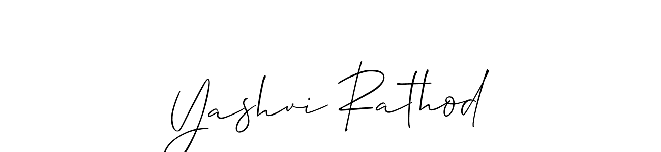 You should practise on your own different ways (Allison_Script) to write your name (Yashvi Rathod) in signature. don't let someone else do it for you. Yashvi Rathod signature style 2 images and pictures png